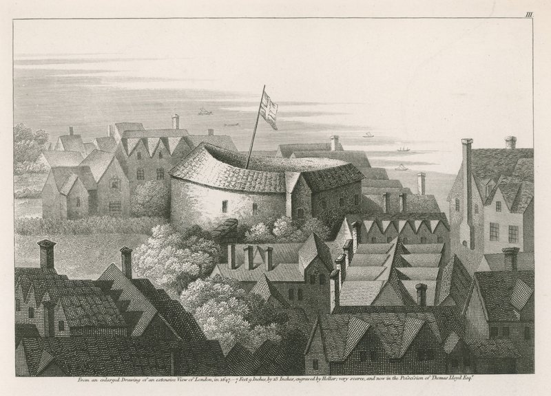 The Globe Theatre, Bankside, Southwark, London alkotó: English School