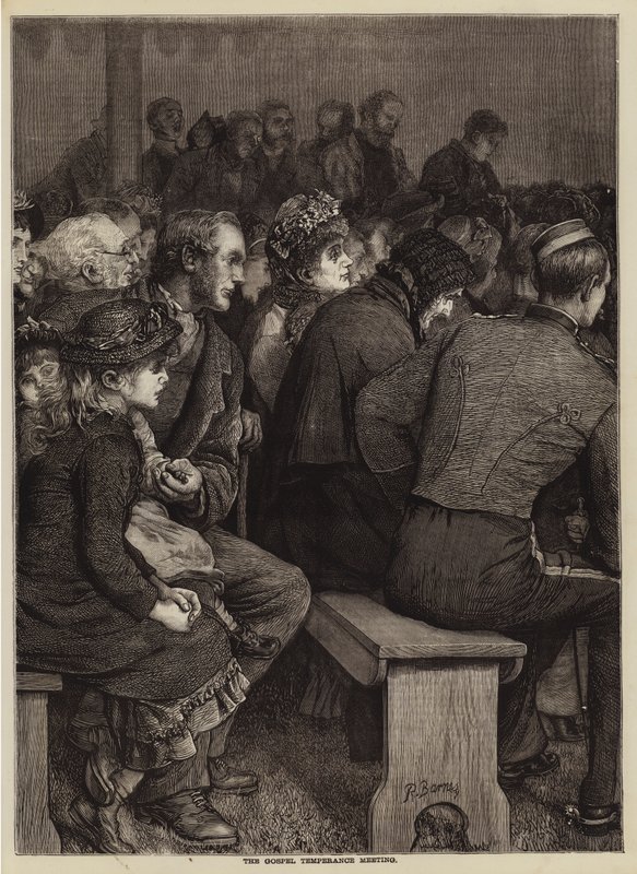 Az evangéliumi mértékletességi találkozó (metszet) alkotó: English School