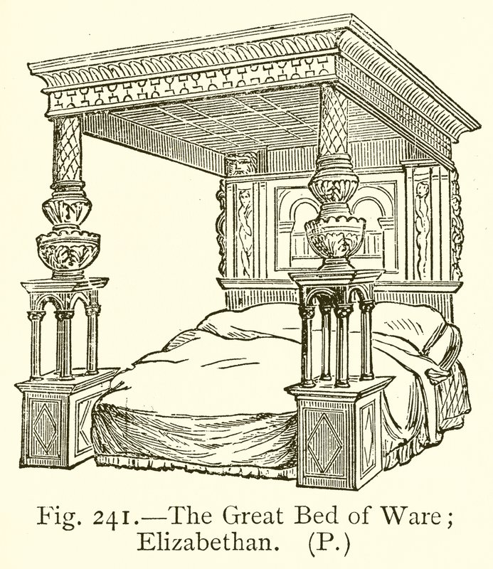The Great Bed of Ware; Erzsébet korabeli alkotó: English School