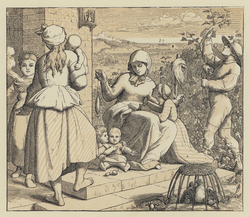 A boldog élet (metszet) alkotó: English School