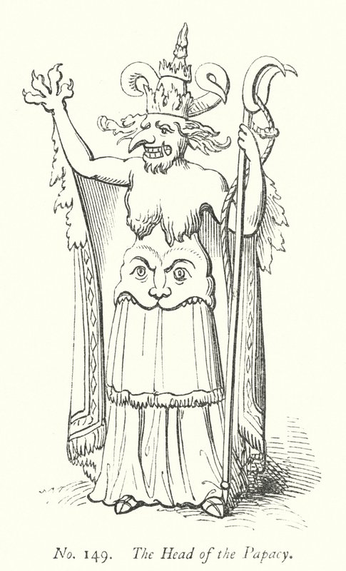 A pápaság feje (metszet) alkotó: English School