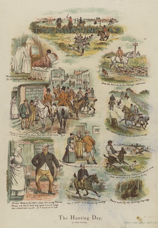 A Vadásznap (chromolitho) alkotó: English School
