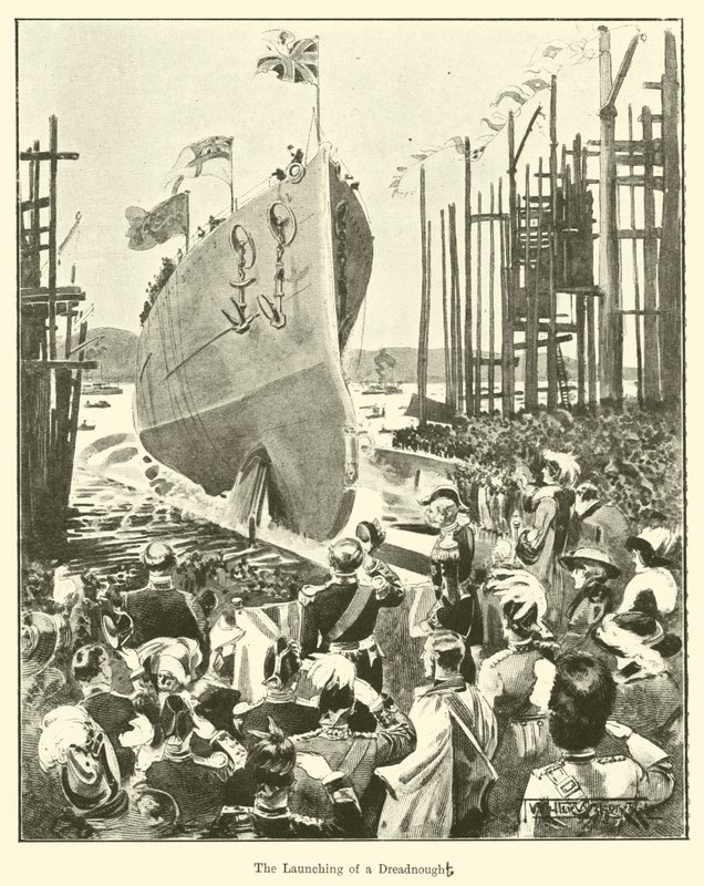 A Dreadnought kilövése (metszet) alkotó: English School