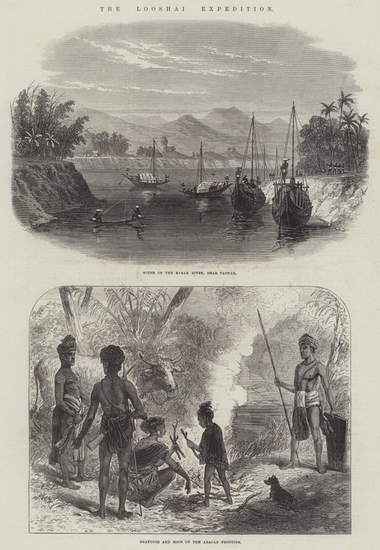 The Looshai Expedition (metszet) alkotó: English School