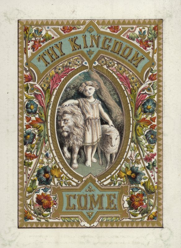Az Úr imája (színes litográfia) alkotó: English School