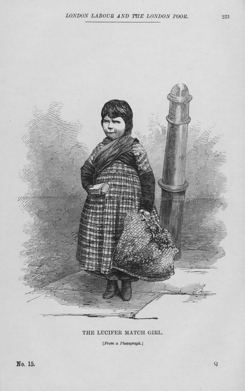 A Lucifer gyufa lány (metszet) alkotó: English School