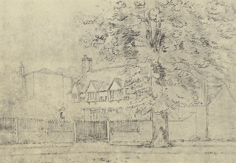 Az udvarház, 1770 körül (mélynyomás) alkotó: English School