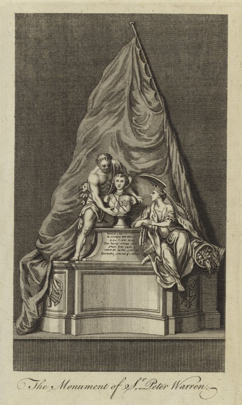 Sir Peter Warren emlékműve alkotó: English School