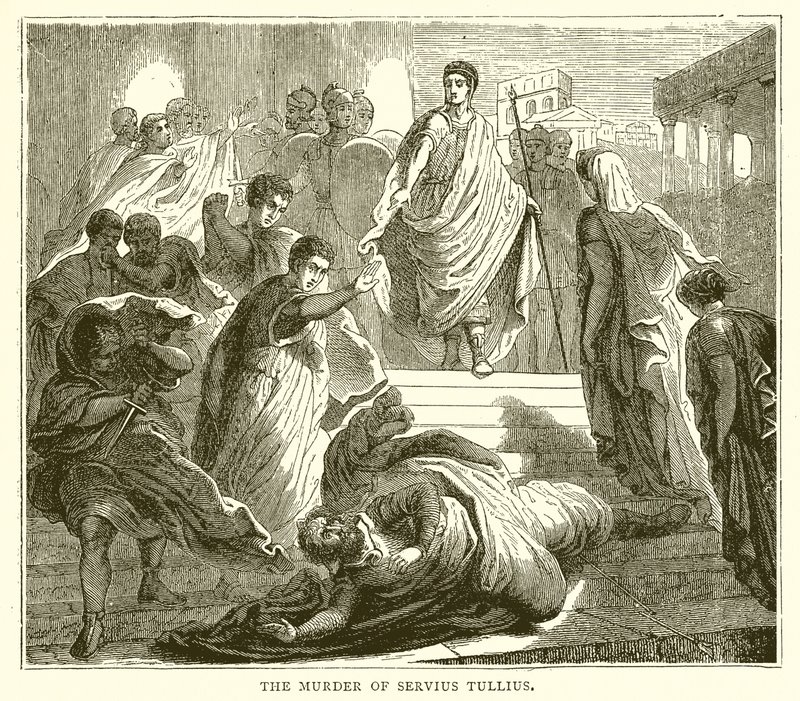 Servius Tullius meggyilkolása alkotó: English School