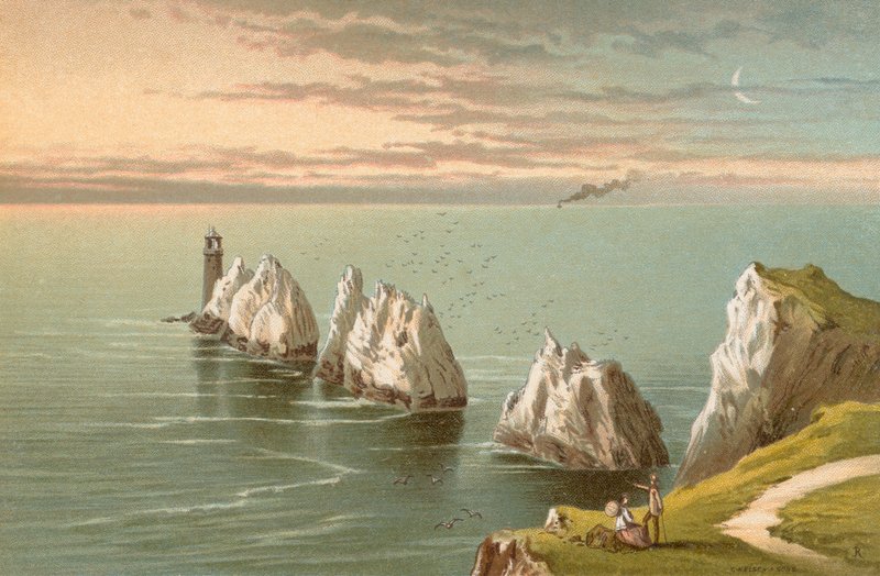A tűk – Wight-sziget alkotó: English School
