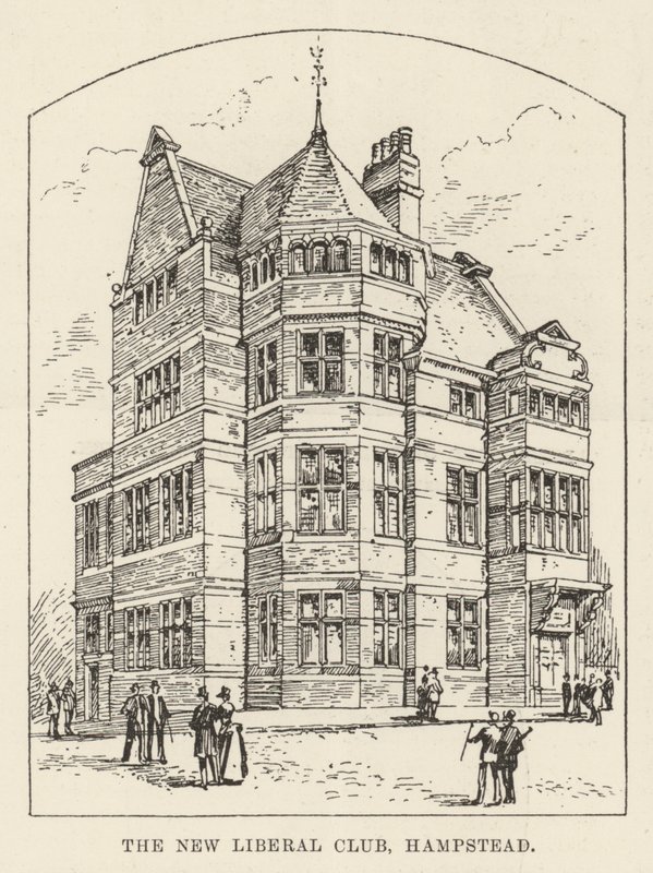 The New Liberal Club, Hampstead (metszet) alkotó: English School