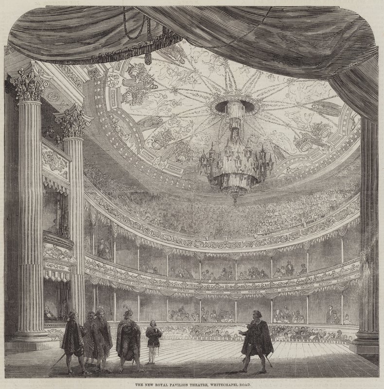 The New Royal Pavilion Theatre, Whitechapel-Road (metszet) alkotó: English School