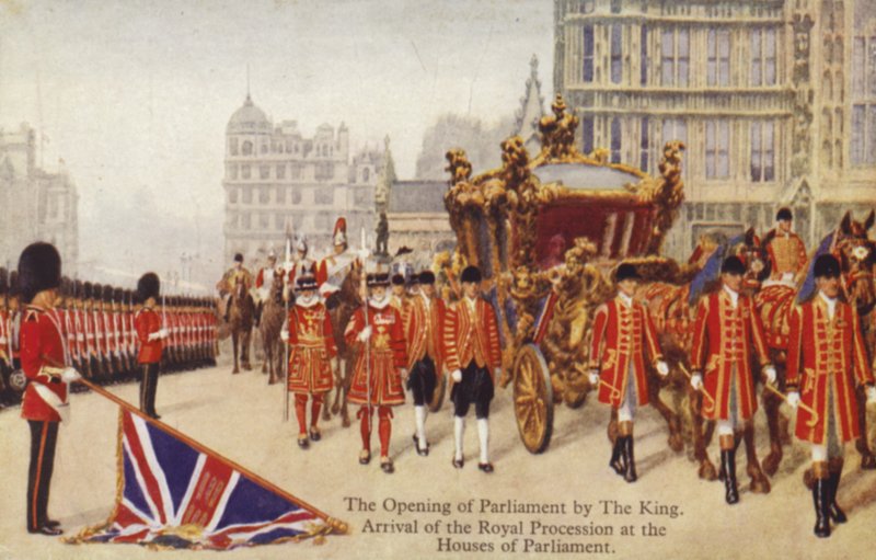 A Parlament megnyitása a király által alkotó: English School
