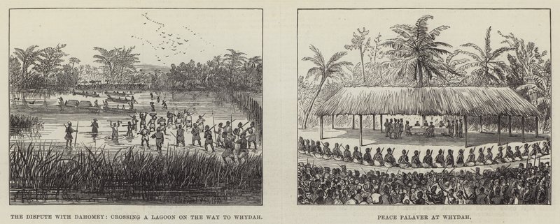 The Peace Palaver at Whydah (metszet) alkotó: English School