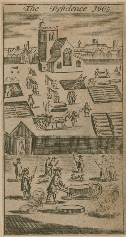 A Pestelence 1665 alkotó: English School