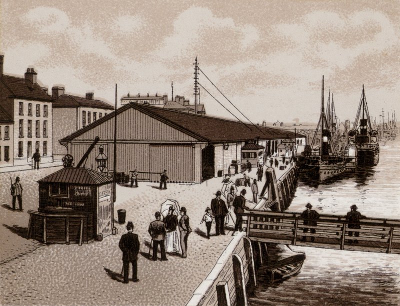 The Quay, Belfast (litho) alkotó: English School