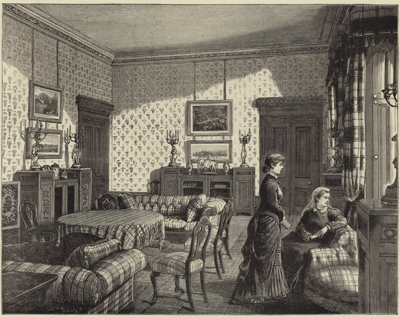 A királynő Balmoralban alkotó: English School