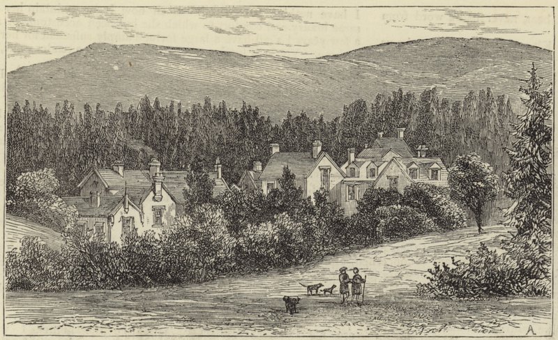 A királynő Balmoralban alkotó: English School