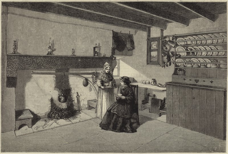 A királynő Balmoralban alkotó: English School