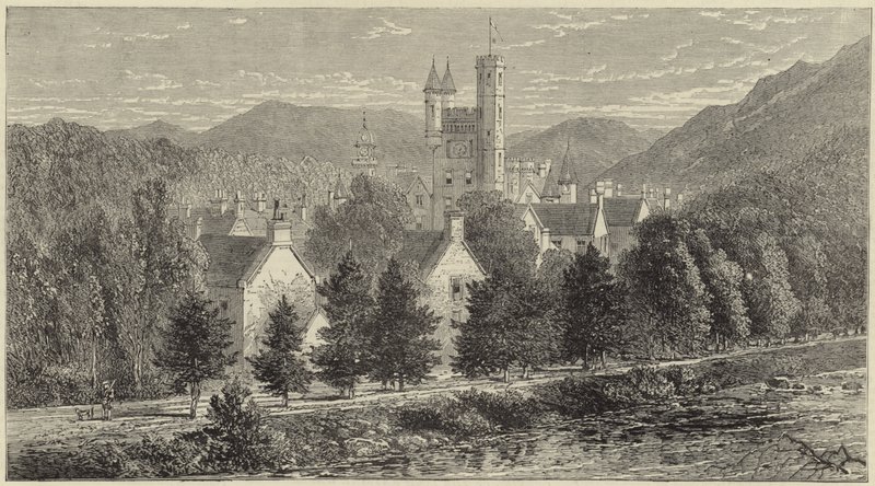 A királynő Balmoralban alkotó: English School