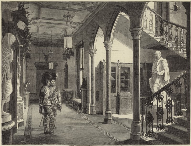 A királynő Balmoralban alkotó: English School