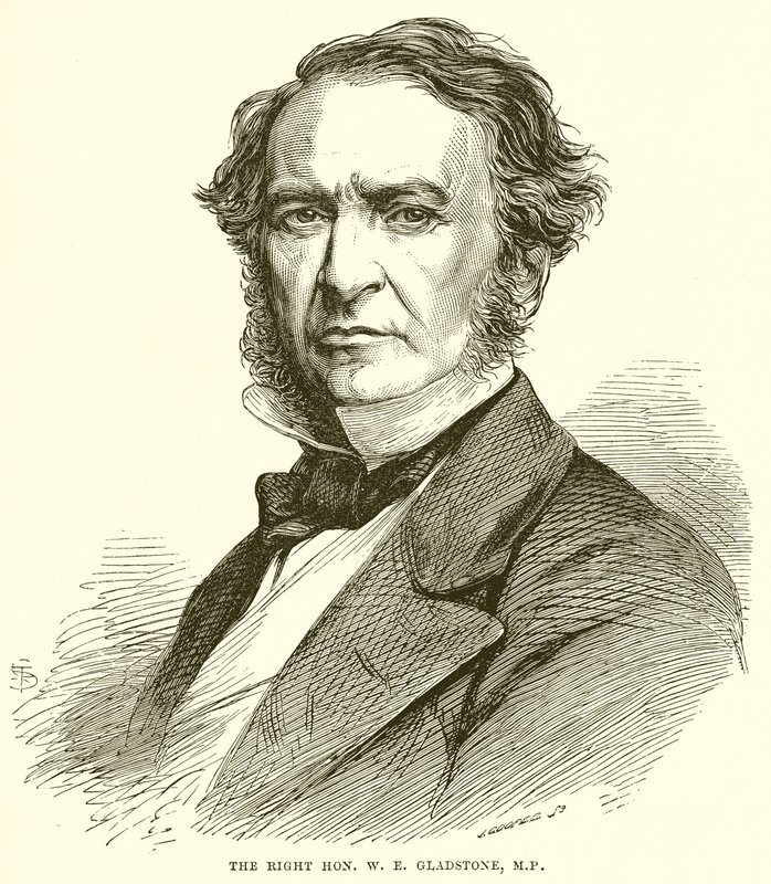 A jobb tiszt. W. E. Gladstone, M.P. alkotó: English School