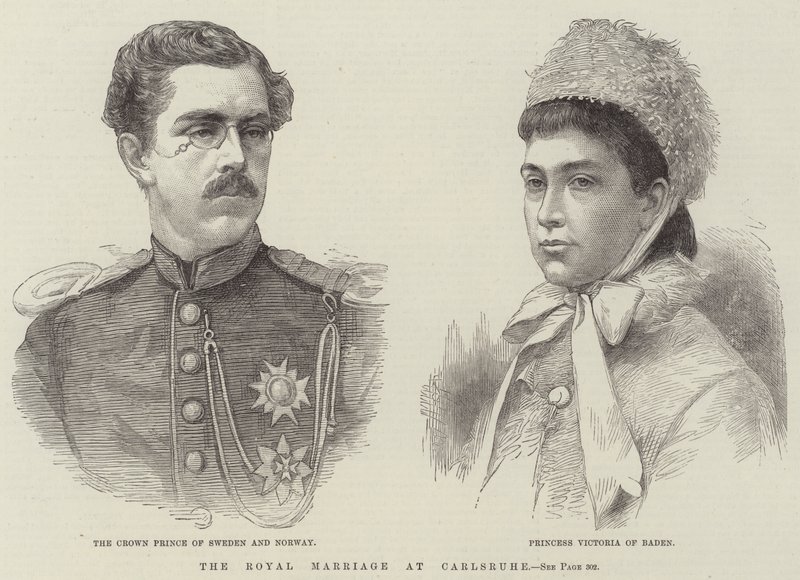 Királyi házasság Carlsruheban (metszet) alkotó: English School