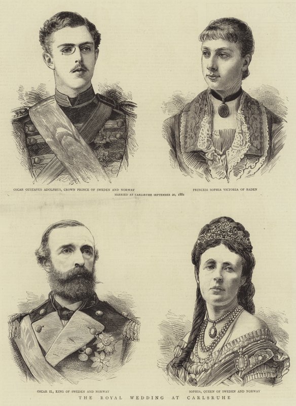 Királyi esküvő Carlsruhéban (metszet) alkotó: English School