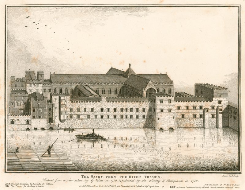 A Savoy, London, a Temze folyótól alkotó: English School