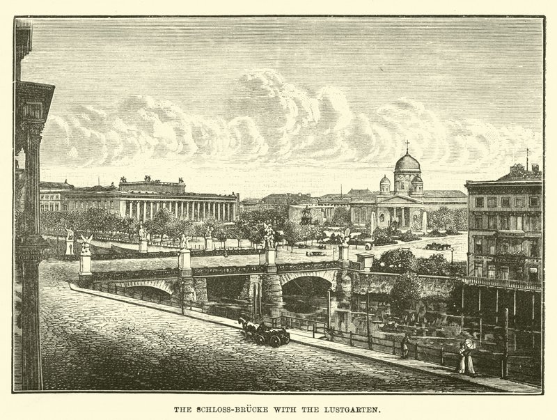 A Schloss-brucke a Lustgartennel alkotó: English School
