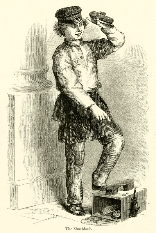 The Shoeblack (metszet) alkotó: English School