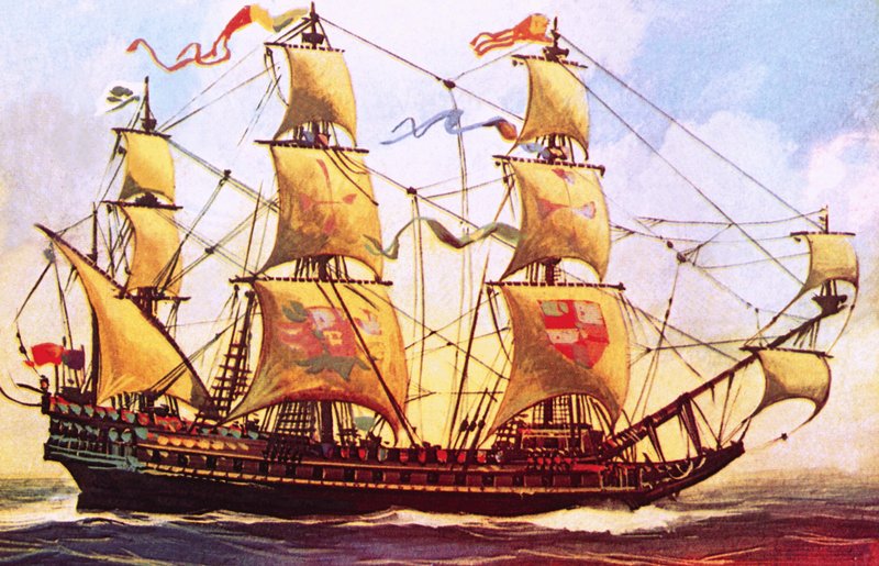 A spanyol galleon alkotó: English School