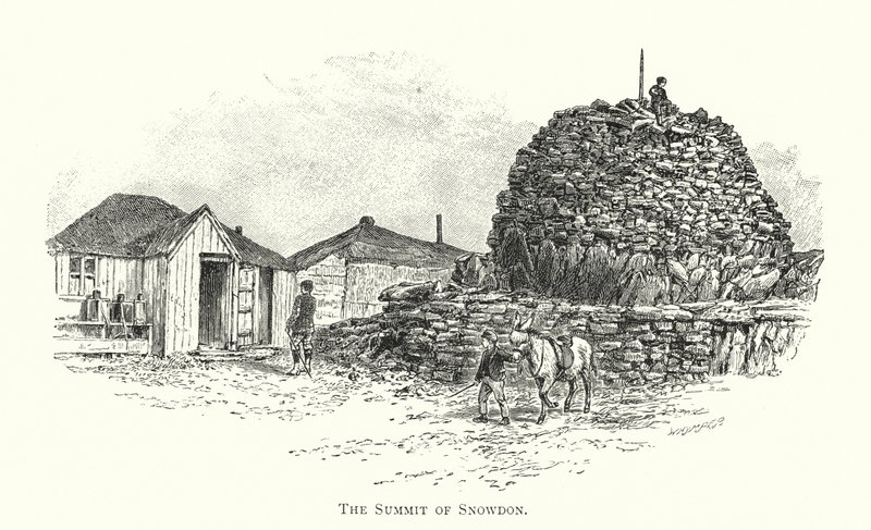 Snowdon csúcsa (metszet) alkotó: English School