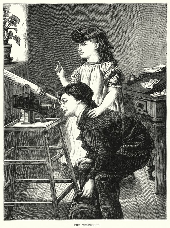 A teleszkóp (metszet) alkotó: English School