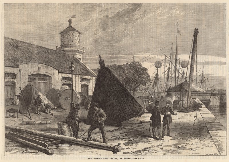 A Trinity Wharf, Blackwall alkotó: English School