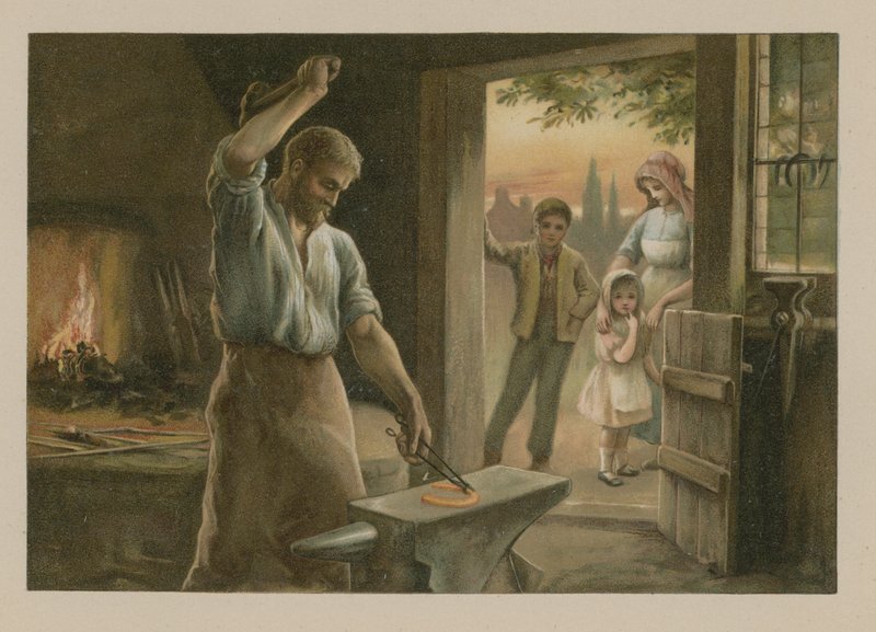 A falu kovácsa alkotó: English School