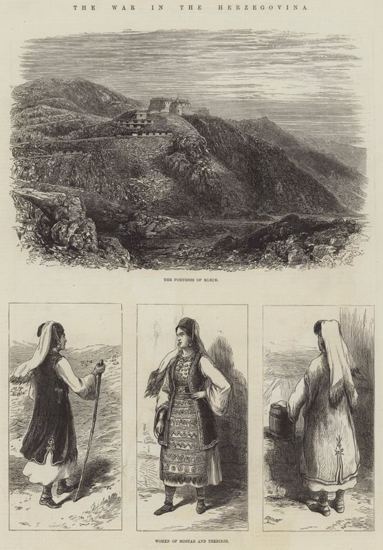 A háború Hercegovinában (metszet) alkotó: English School