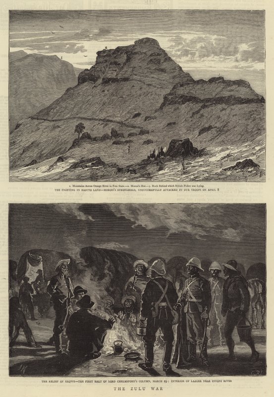 A zulu háború (metszet) alkotó: English School