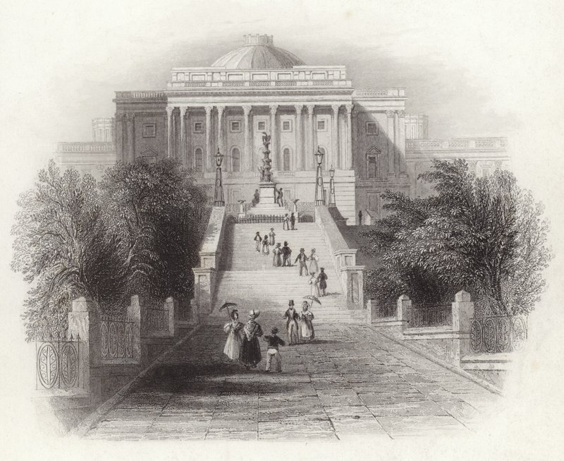 Feljutás a Capitoliumhoz Washingtonban alkotó: English School