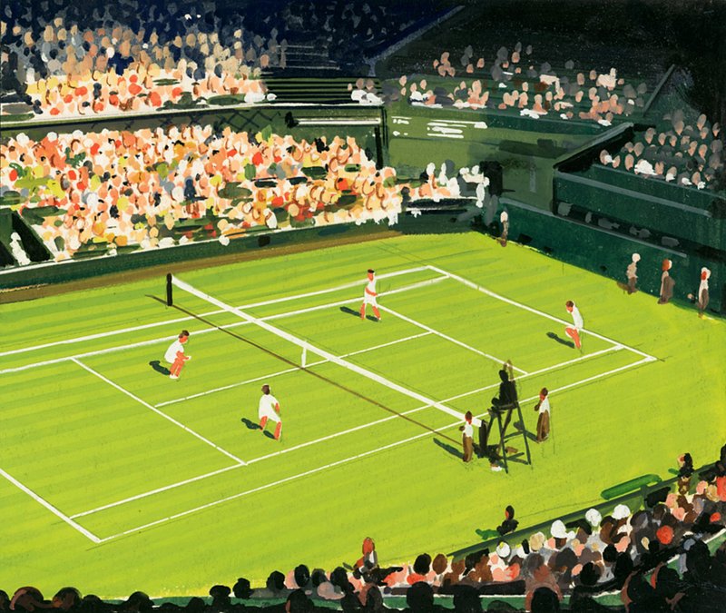 A wimbledoni centerpálya alkotó: English School