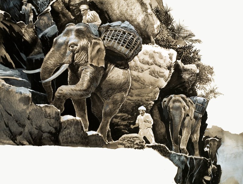 Elephant Bill elefánttúrája alkotó: English School
