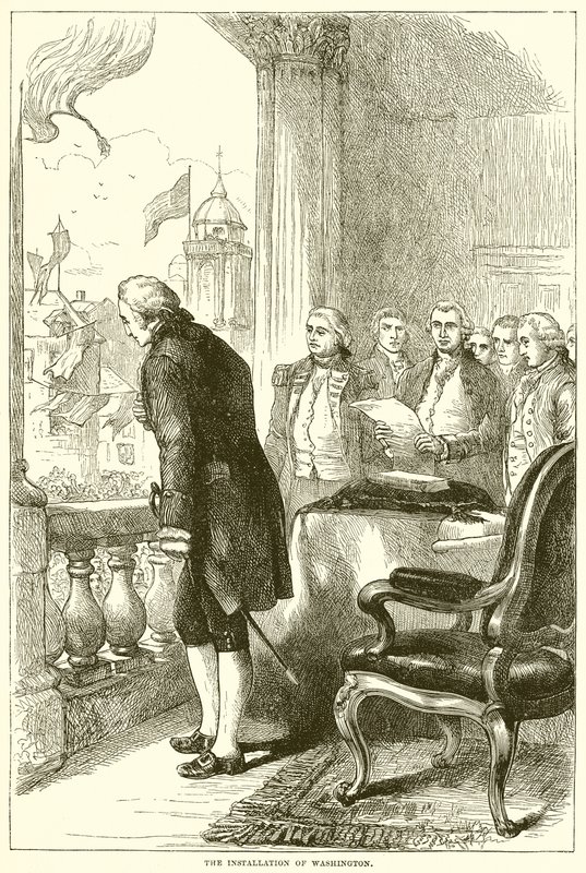 Washington beiktatása alkotó: English School
