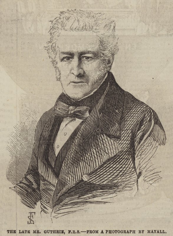 A néhai Guthrie úr, FRS (metszet) alkotó: English School