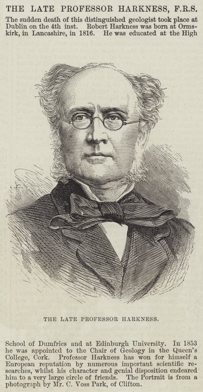 A néhai Harkness professzor (metszet) alkotó: English School
