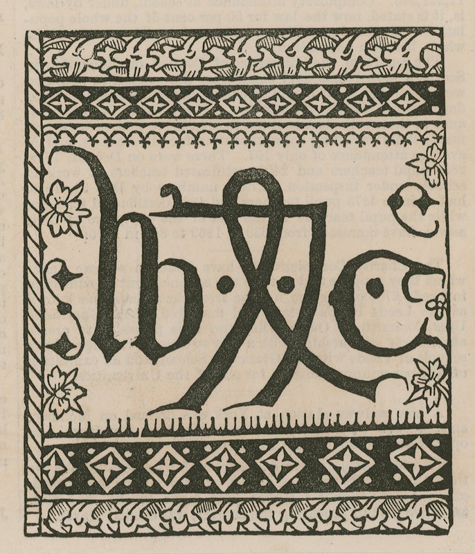 William Caxton nyomdászjegye alkotó: English School