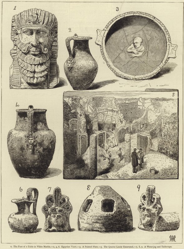 A legutóbbi ásatások Pompejiben alkotó: English School