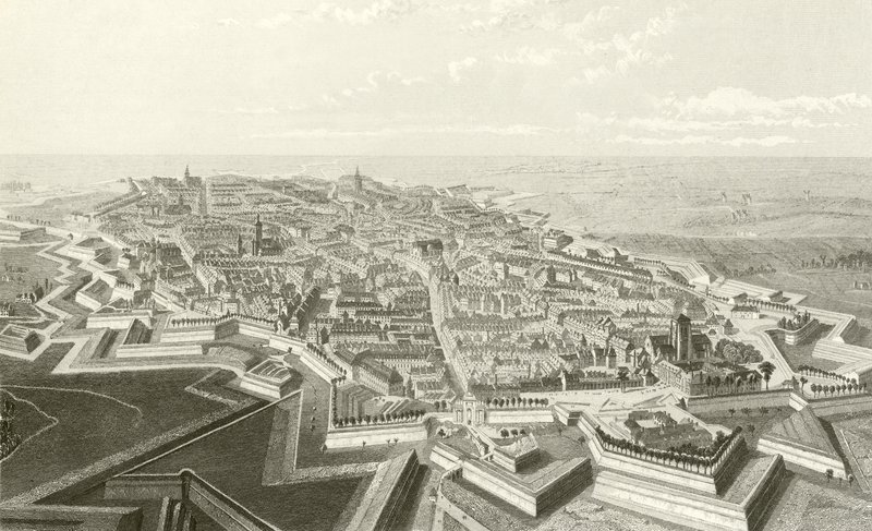 Lille városa és erődje alkotó: English School