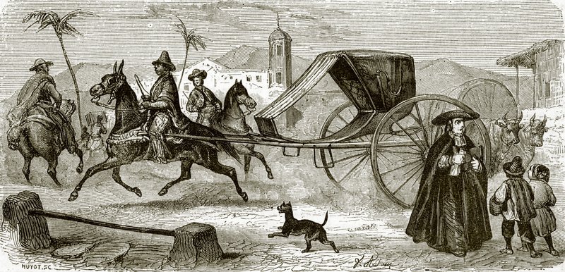 A havannai volante (bérelt kocsi). alkotó: English School