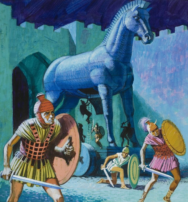 Trója falova alkotó: English School