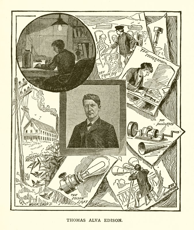 Thomas Alva Edison alkotó: English School